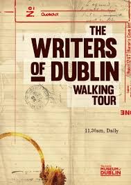 Advertisement for the Writers of Dublin Walking Tour