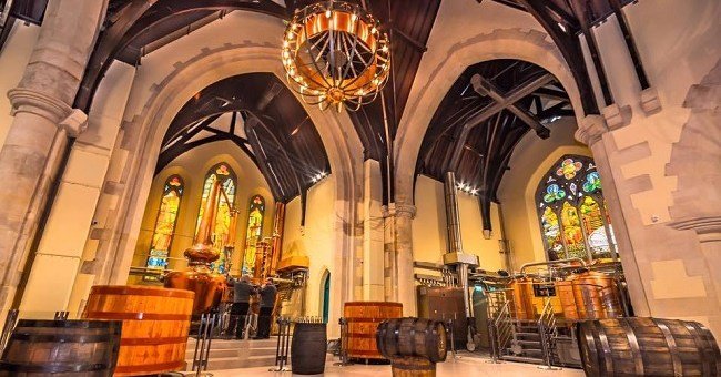 Interior of Pearse Lyons Distillery and Church
