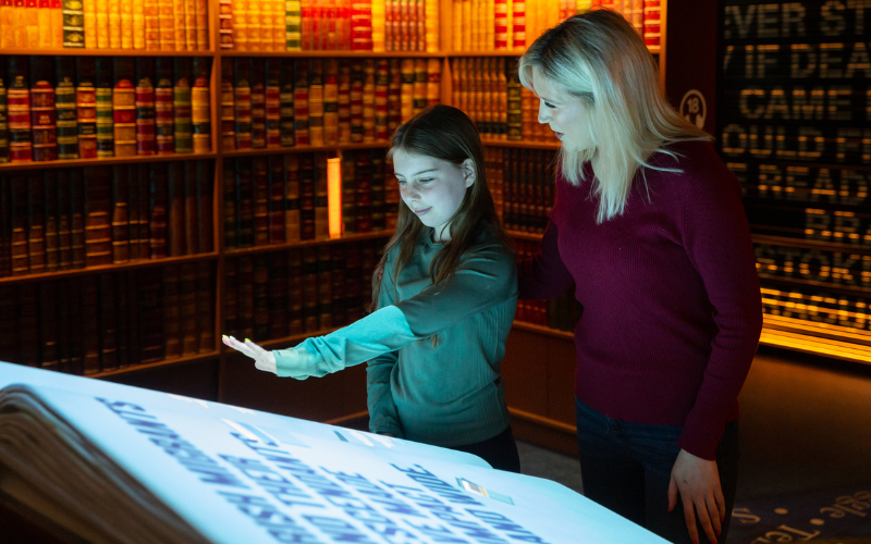 mother and daughter at epic, dublin, ireland