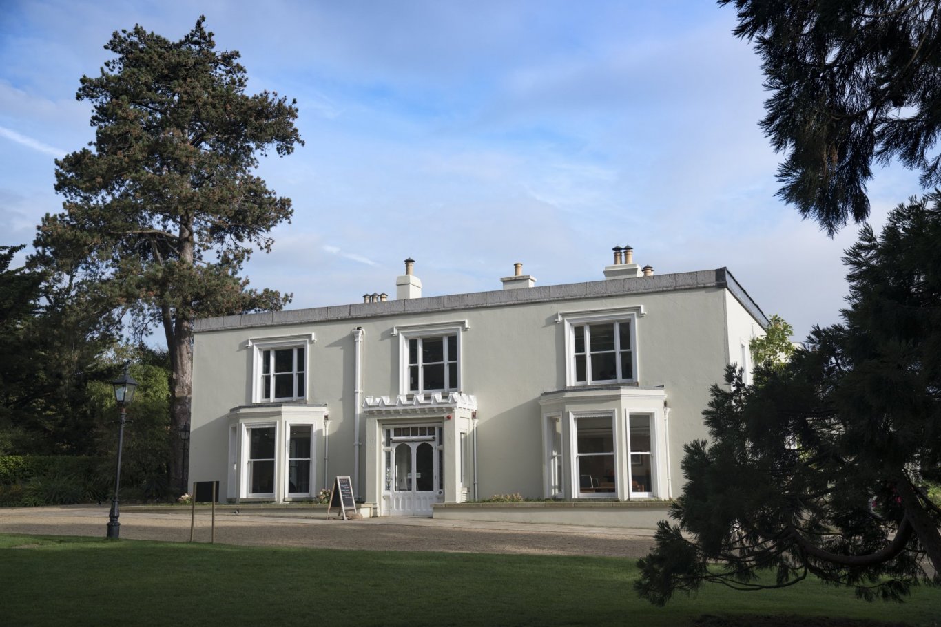 Front of Airfield Estate House surrounded