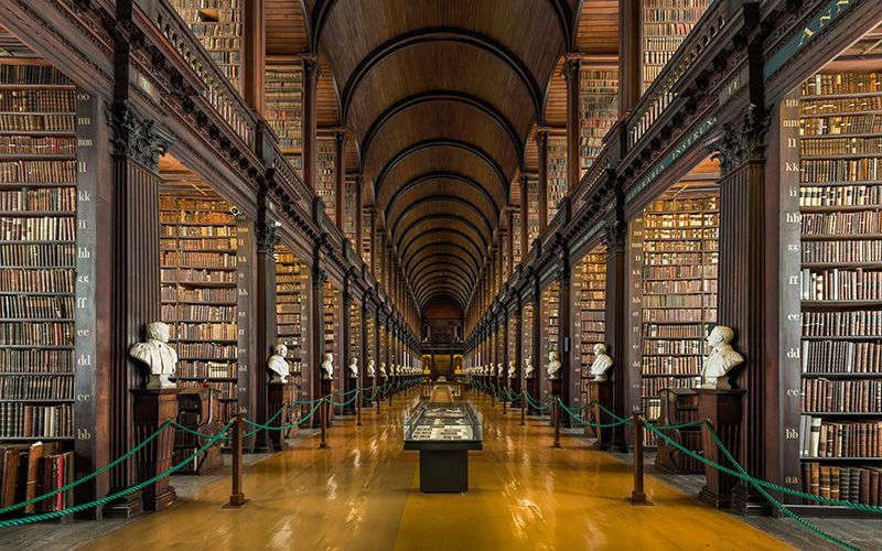 Long Room in Trinity College Dublin 