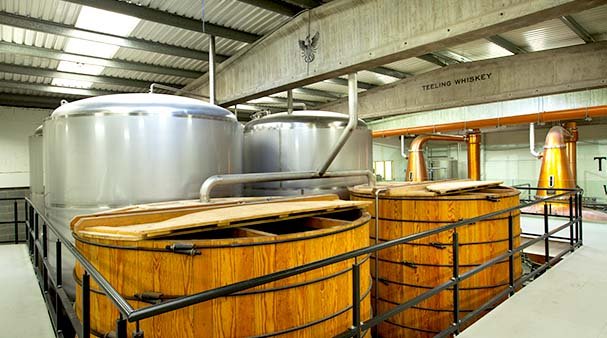 Vats and Stills in Teeling Whiskey Distillery